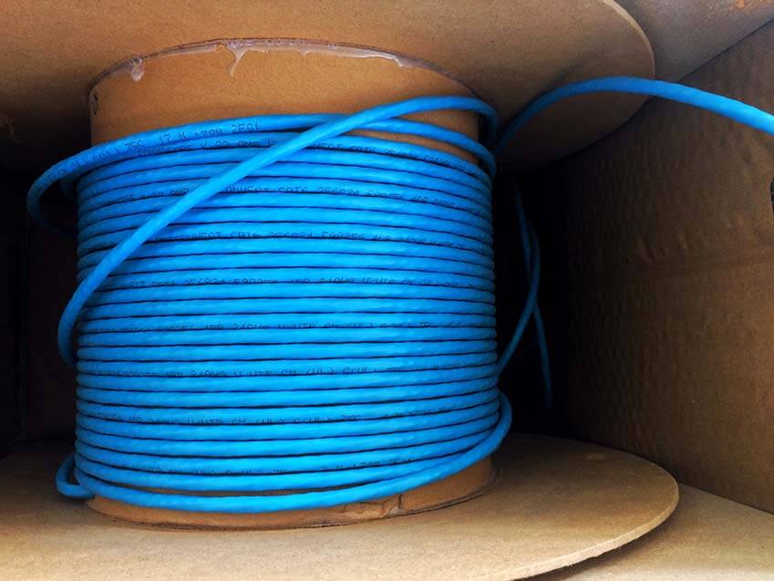 Small Spool of Cat6 Ethernet